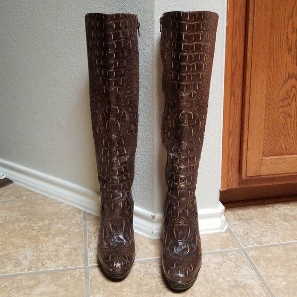 COPY - Max Azria Faux Alligator Boots - Picture 3 of 8